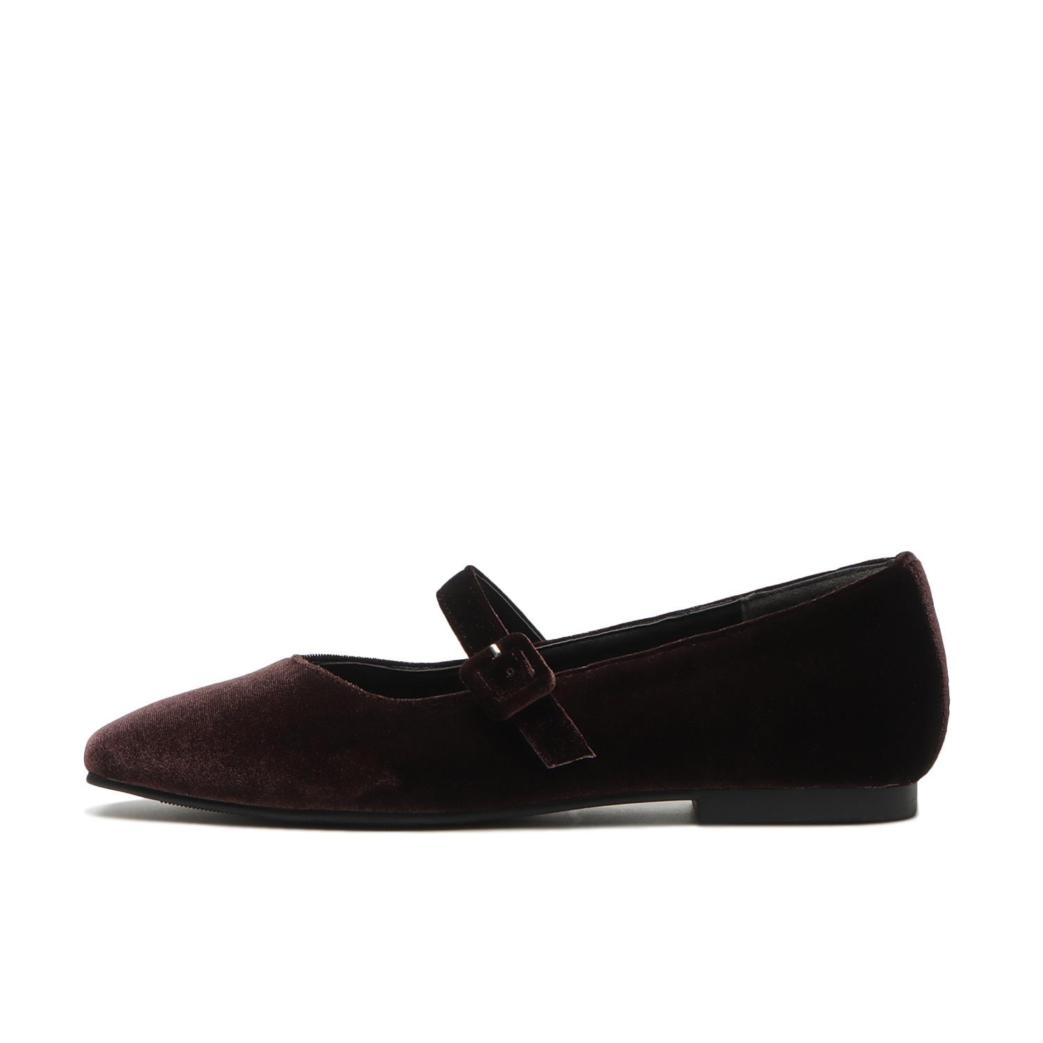 ���f�B�[�X �yABC SELECT�z �G�[�r�[�V�[�Z���N�g FLAT MARY JANE �t���b�g�����[�W�F�[�� W7053 V/BROWN