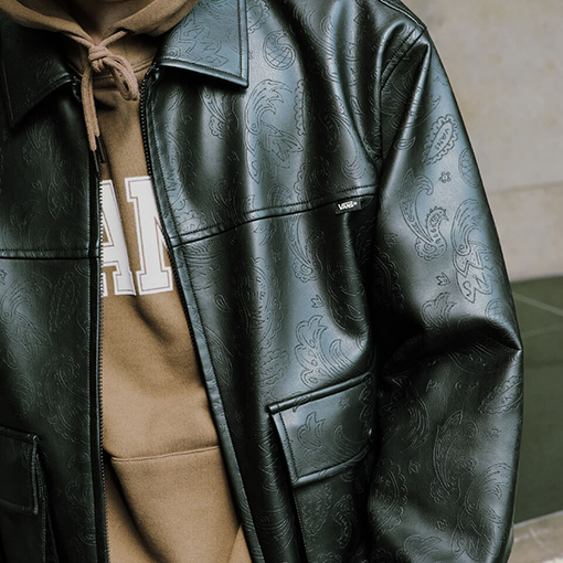 M FAUX LEATHER BLOUSON
