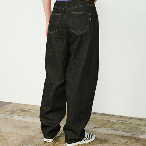 W denim curve pants