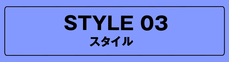 STYLE 03 �X�^�C��