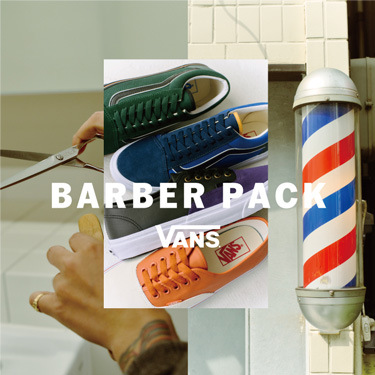 �yVANS BARBER PACK�z�X�ɓ���ޏ����uBARBER SAKOTA�v�X��E���c���P�����J���[�ďC