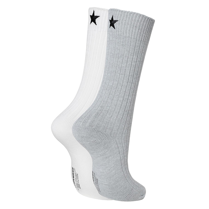 �R���o�[�X CV STANDARD SOCKS HI CV�X�^���_�[�h�\�b�N�X�n�C 41800181 ABC-MART���� *HTHR GR/OF WHT