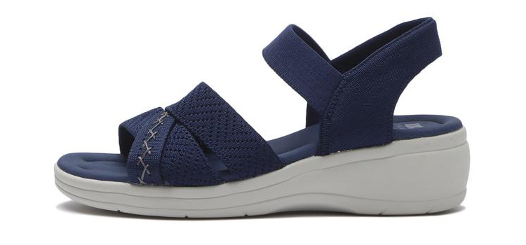 ���f�B�[�X �yABC SELECT�z �G�[�r�[�V�[�Z���N�g CL KNIT SANDAL 5.5 �j�b�g�T���_�� 5.5 W2069 NAVY