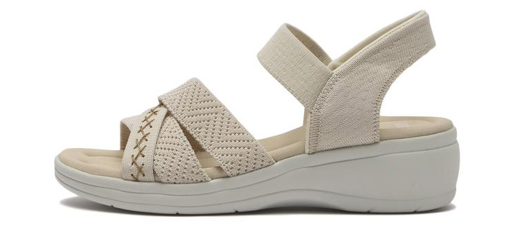 ���f�B�[�X �yABC SELECT�z �G�[�r�[�V�[�Z���N�g CL KNIT SANDAL 5.5 �j�b�g�T���_�� 5.5 W2069 GRAYGE