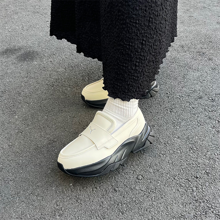 �v�[�} W LOAFYR LOAFYR 397730 02A.SNOW/BLK