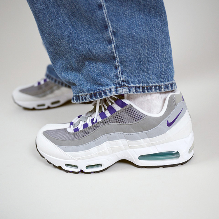 �i�C�L W AIRMAX 95 BIG BUBBLE �E�B�����Y �G�A �}�b�N�X 95 �r�b�O �o�u�� WHJ5996 100WHITE/CTPUR