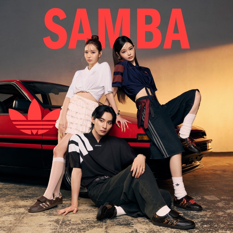 SAMBA�~�u���[�N�R�A�ō�� ADIDAS�ăX�^�C��!