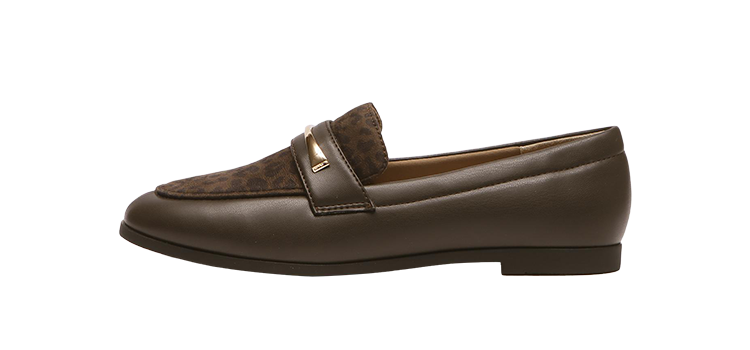 ���f�B�[�X �yABC SELECT�z �G�[�r�[�V�[�Z���N�g PUFF LOAFER 1.5 �p�t���[�t�@�[ 1.5 W5078 BROWN/LEOPARD