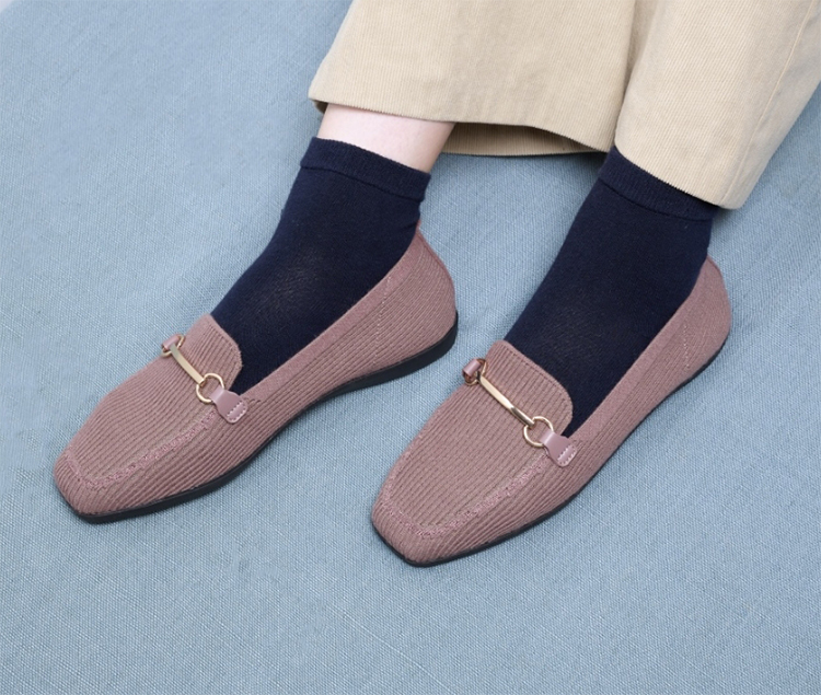 ���f�B�[�X �yABC SELECT�z �G�[�r�[�V�[�Z���N�g WOOL KNIT LOAFER �E�[���j�b�g ���[�t�@�[ W5091 PINK BROWN �R�[�f�B�l�[�g