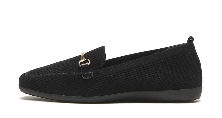 ���f�B�[�X �yABC SELECT�z �G�[�r�[�V�[�Z���N�g WOOL KNIT LOAFER �E�[���j�b�g ���[�t�@�[ W5091 BLACK