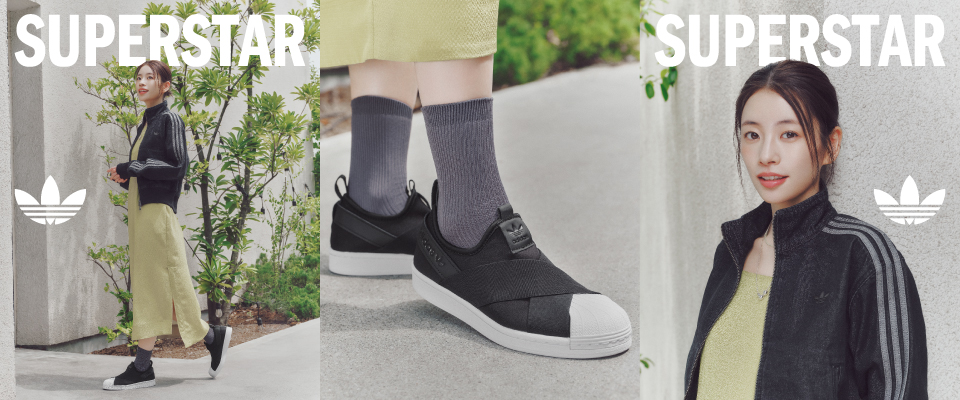 �C�y�ɗ����āA�����̃X�^�C���Ɋ��Y���ꑫ�BSUPERSTAR SLIP ON �b�A�f�B�_�X