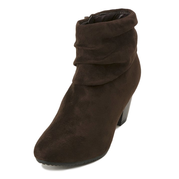 ���f�B�[�X �yNUOVO�z �k�I�[���H �J�W���A���u�[�c SHIRRING HEEL 6.5 NC80095 S/CHOCO S(22.5-23cm)