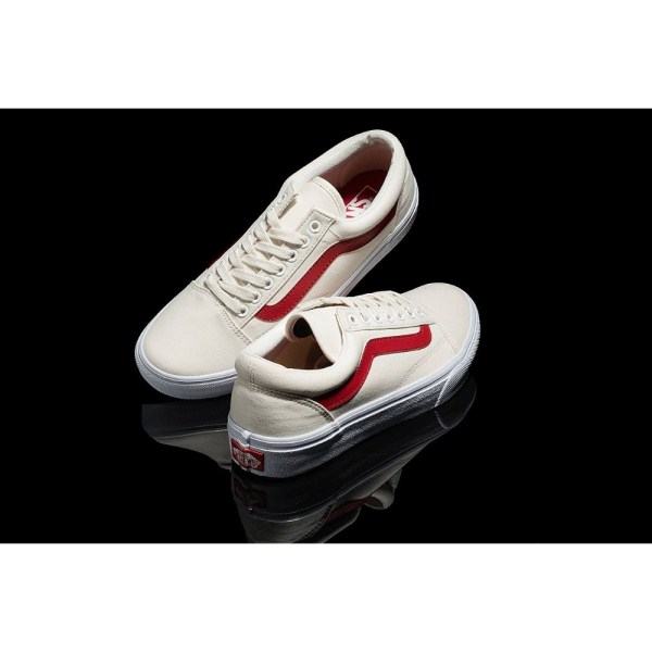 大混乱 フロント それによって Vans スニーカー 白 赤ライン Parttimers 21 Jp