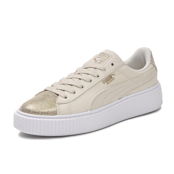 puma basket platform canvas