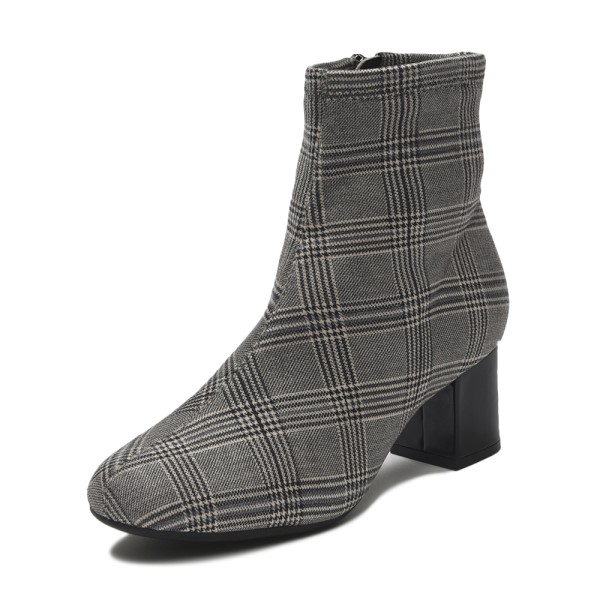 ���f�B�[�X �yNUOVO�z �k�I�[���H �u�[�c Fit �V���[�Y FL STRETCH 6 �t���b�N�X �X�g���b�` 6cm NE80153 CHECK S(22.5-23cm)