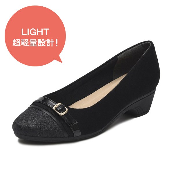 ���f�B�[�X �yNUOVO�z �k�I�[���H ���C�g�p���v�X FL-LT RBN 3.5 �t���b�N�X���C�g�@���{���@3.5 NE30215 S/BLACK 22.5cm