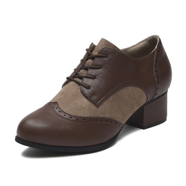 ���f�B�[�X �yNUOVO�z �k�I�[���H �}�j�b�V�� HEEL OX 4.5 �q�[�� �I�b�N�X 4.5 NC30393 BROWN S(22.5-23cm)