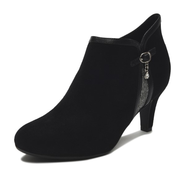 ���f�B�[�X �yNUOVO�z �k�I�[���H �u�[�c Fit �V���[�Y FL CHARM BUTY 6 �t���b�N�X �`���[�� �u�[�e�B�[ 6cm NE80154 S/BLACK S(22.5-23cm)